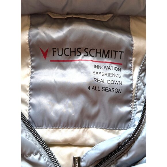 Fuchs Schmitt Gray Down Puffer Vest Full Zip Womens Size 12 - Picture 4 of 11